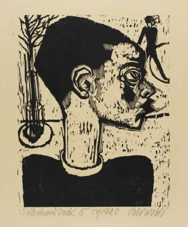 木刻 Orlowski - Knaben auf der Strasse (Boys in the Street)