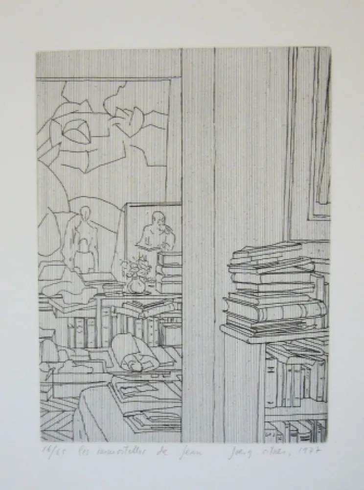 版画 Ortner - Les immortelles de Jean 