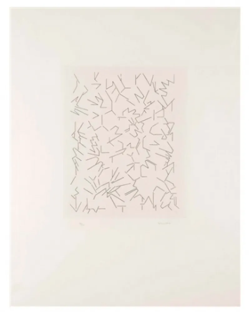 蚀刻版画 Palazuelo - Script