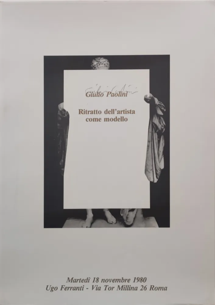 胶版印刷 Paolini -  “Ritratto dell’artista come modello