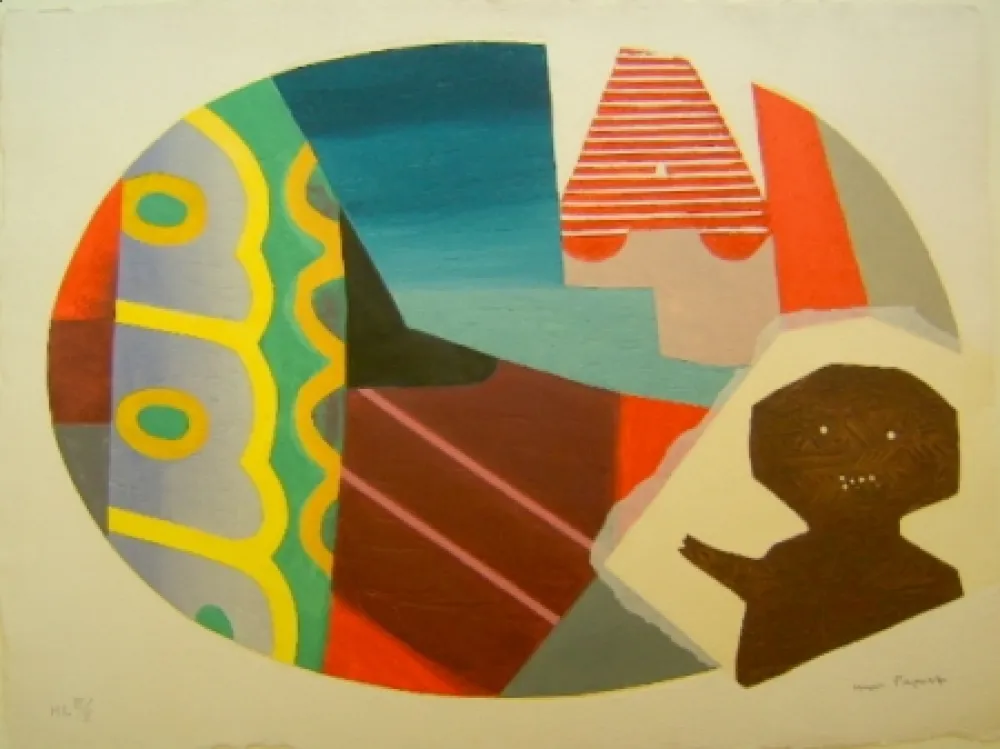 金刚砂版画 Papart - Afternoon on the beach