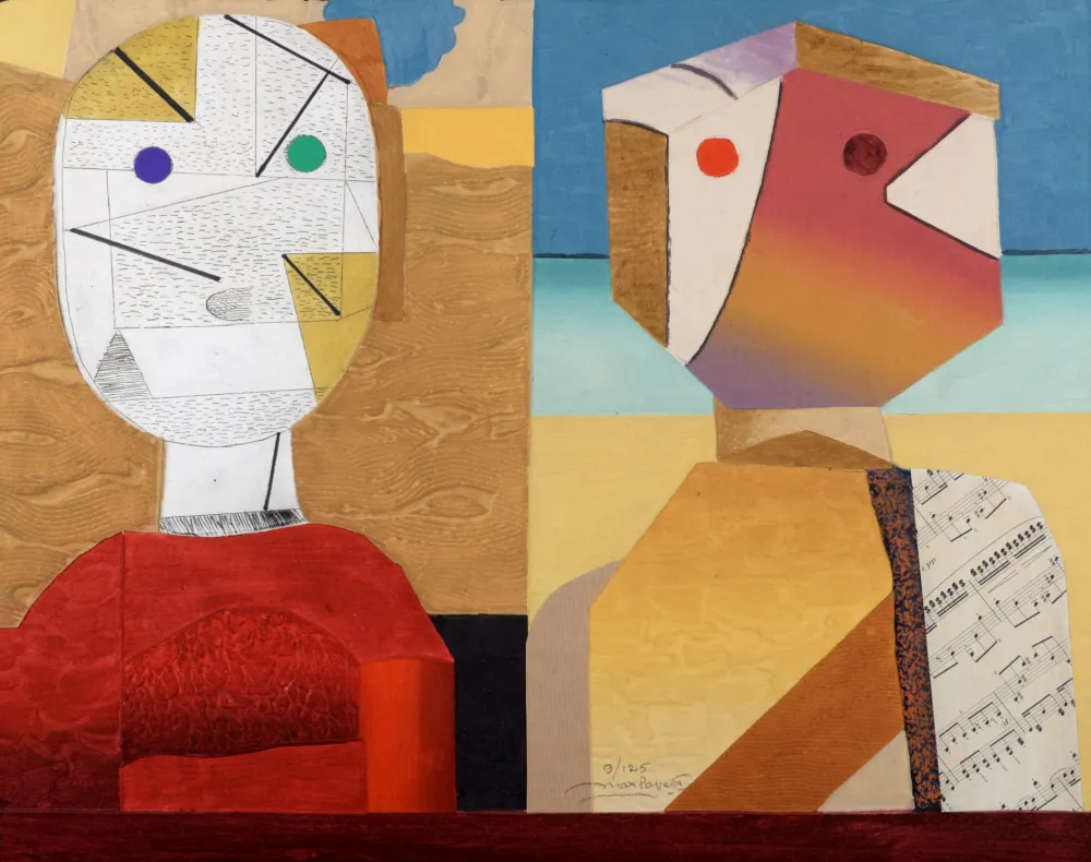 版画 Papart - Couple étrange - Hand-signed