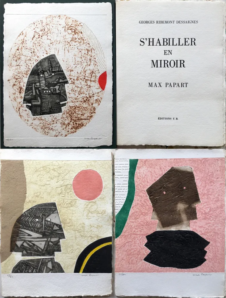 蚀刻飞尘法 Papart - G. Ribemont Dessaignes : S’HABILLER EN MIROIR (1977).