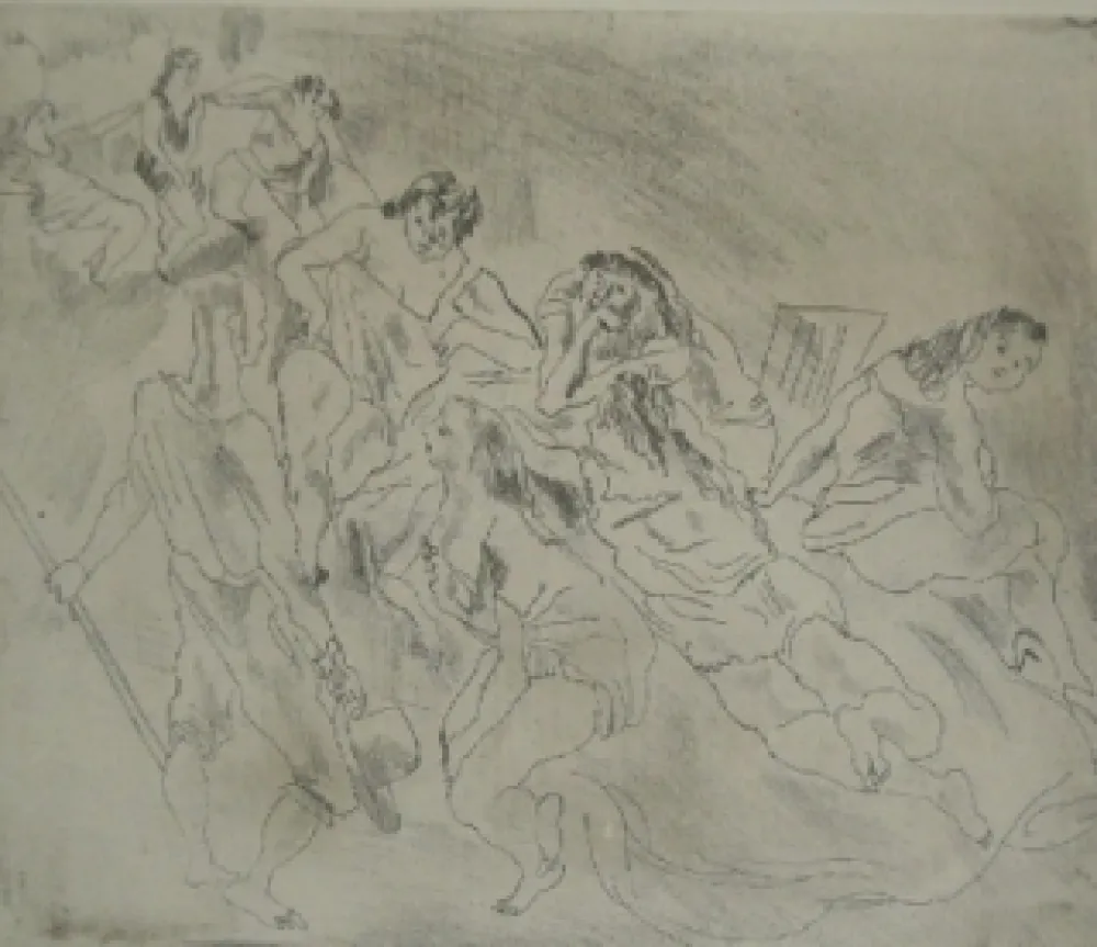 版画 Pascin - Encore l'Enfant Prodige