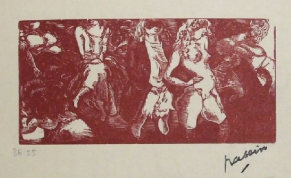 石版画 Pascin - Filles de la nuit