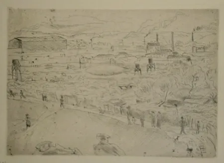 干刻版画 Pascin - Issy-les-Moulineaux