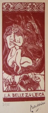 石版画 Pascin - La belle Zuleica
