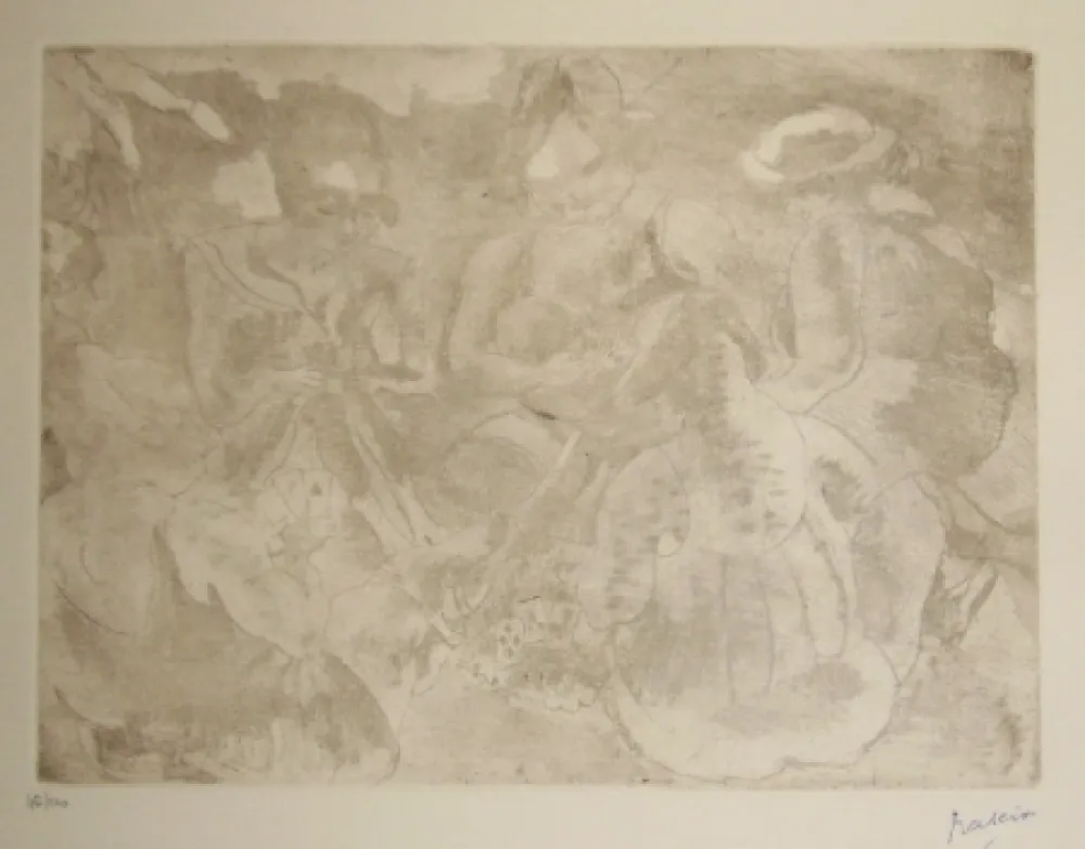 干刻版画 Pascin - Les joueuses