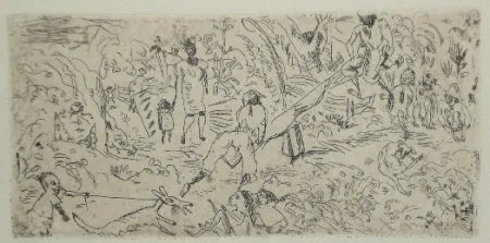 蚀刻版画 Pascin - On the South