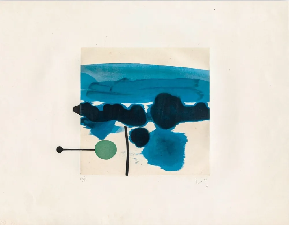 蚀刻版画 Pasmore - The passion flower