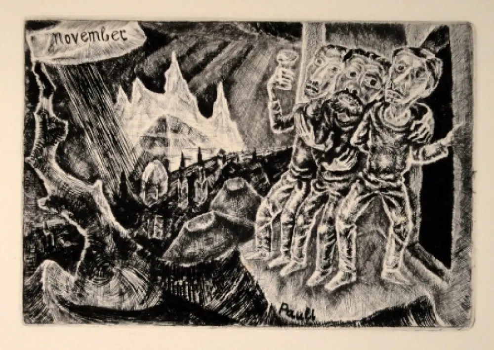 蚀刻版画 Pauli - (Neujahr) November