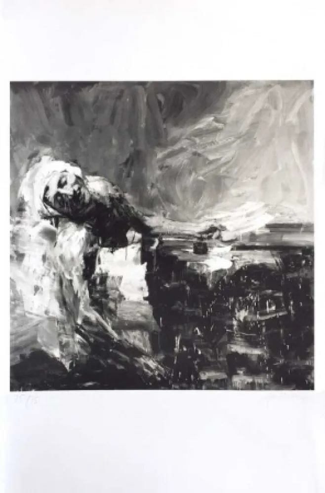 石版画 Pei-Ming - Marat