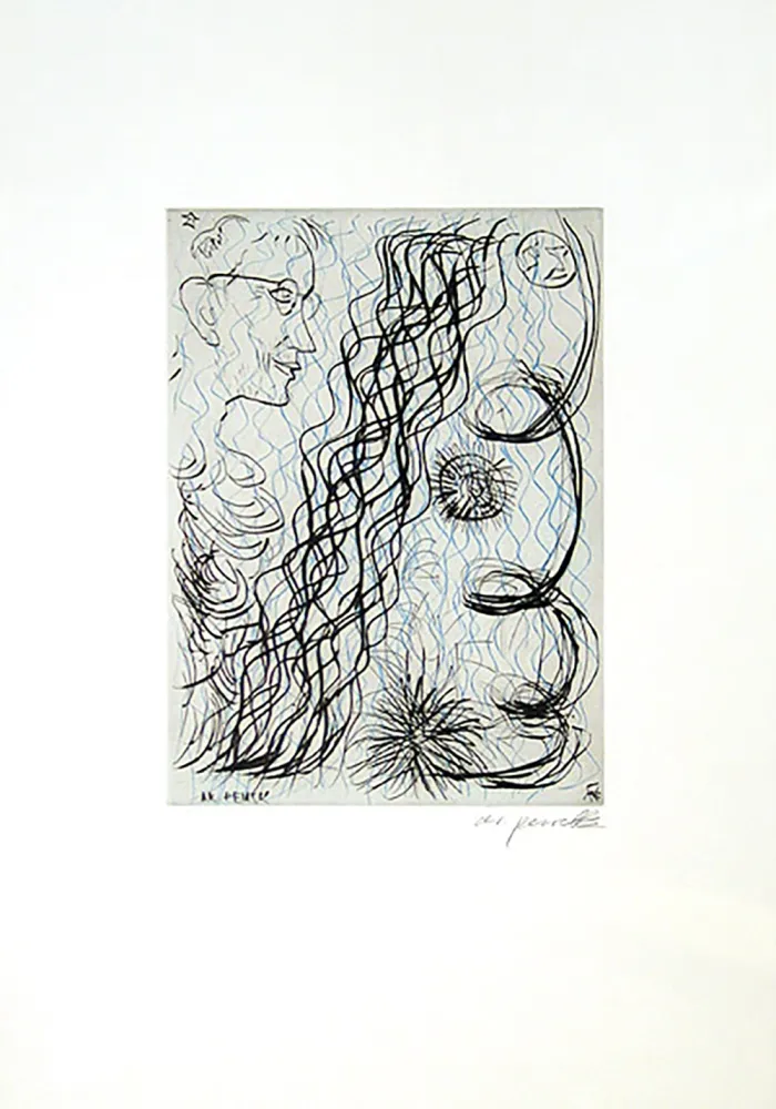 版画 Penck - Jetset 4 Brillenträger