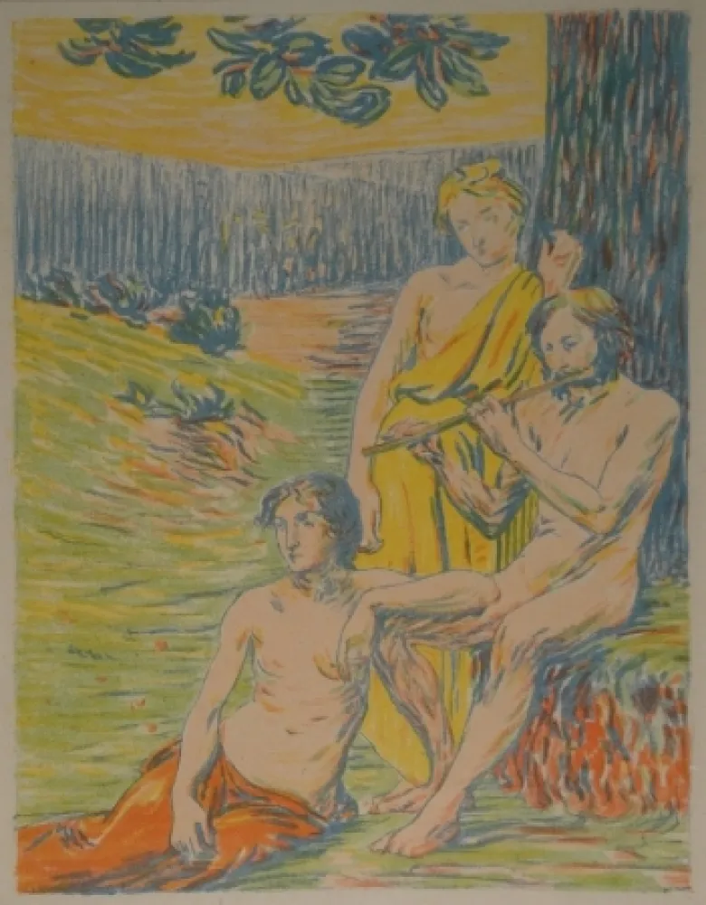 石版画 Petitjean - Dekorativer Entwurf