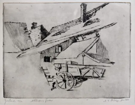 版画 Philipp - Alter Hof in Dresden-Striesen
