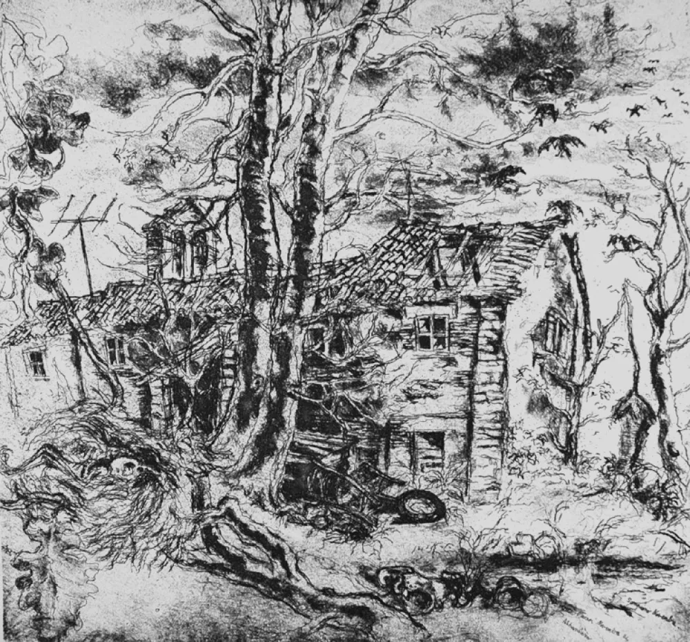 蚀刻版画 Piacesi - Abbandono