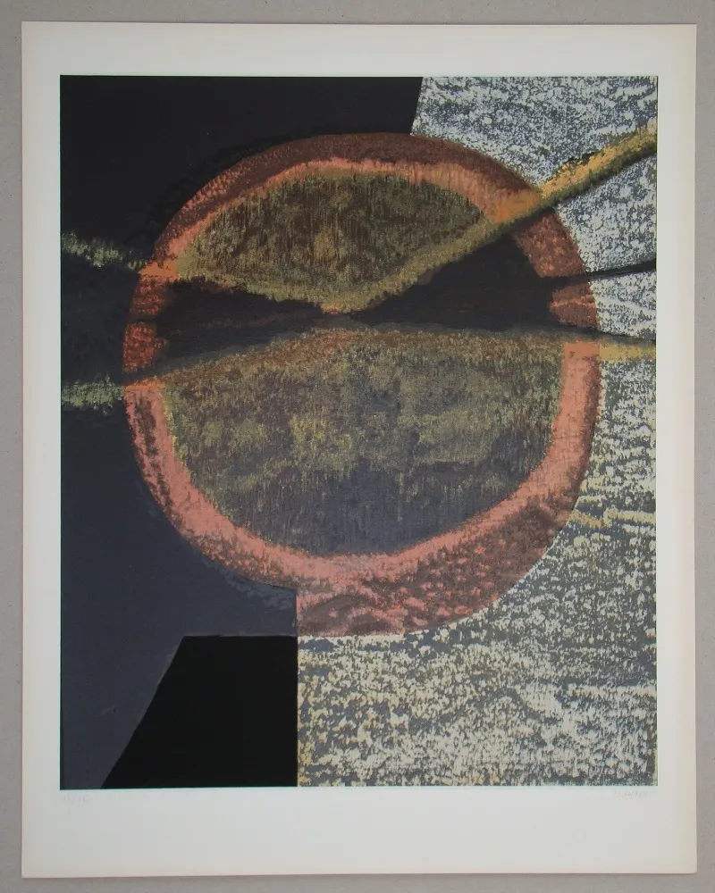 丝网印刷 Piaubert - Composition V.-1964