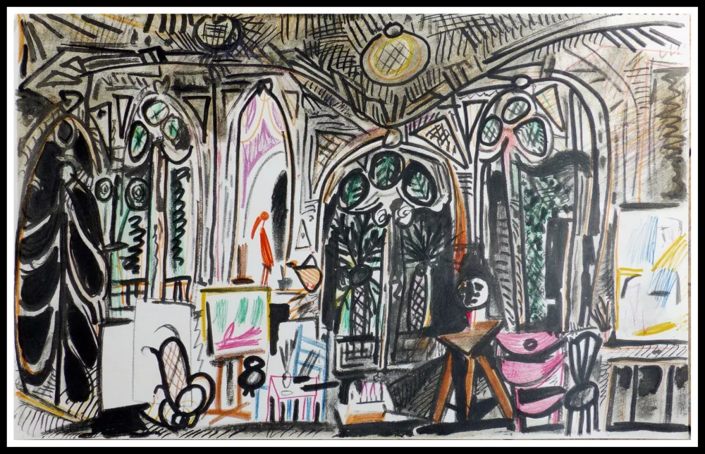 石版画 Picasso (After) - CARNET DE CALIFORNIE XIII