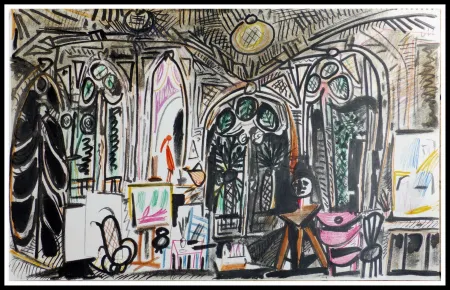 石版画 Picasso (After) - CARNET DE CALIFORNIE XIII
