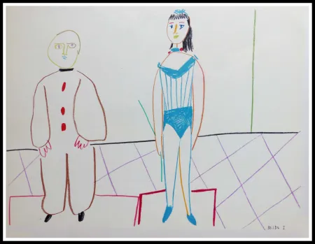 石版画 Picasso (After) - DESSINS DE VALLAURIS IX