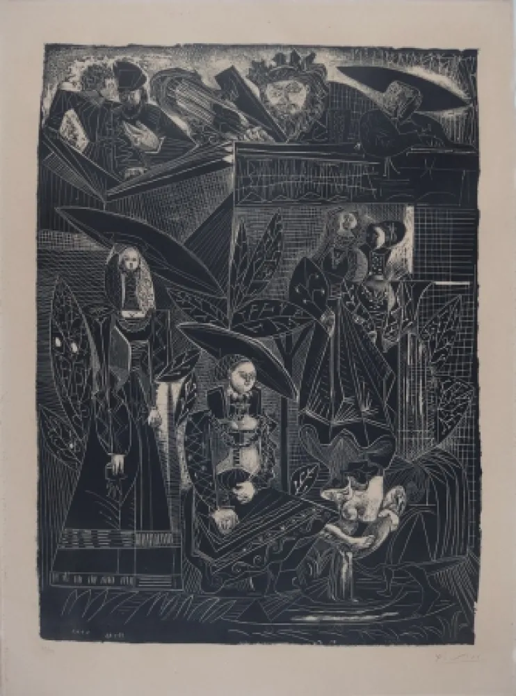 石版画 Picasso - DAVID ET BETHSABÉE