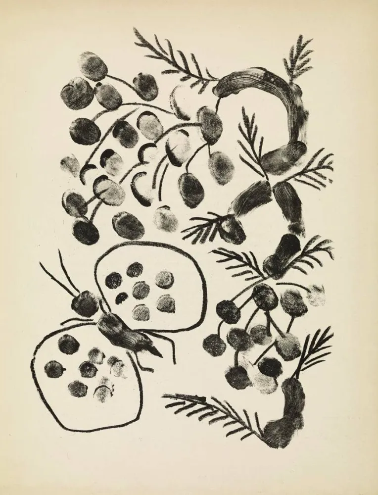 石版画 Picasso - De mémoir d'homme, Planche VIII