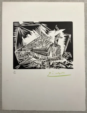 插图书 Picasso - LE PIGEONNEAU. Linogravure pour 