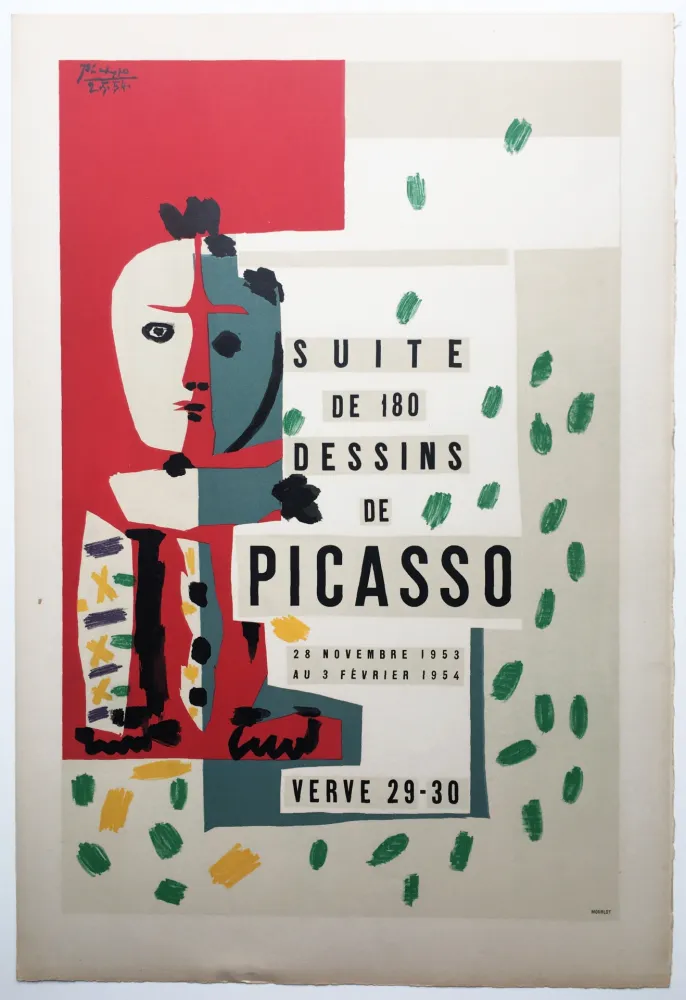 石版画 Picasso - LITHOGRAPHIE: SUITE DE 180 DESSINS. VALLAURIS VERVE 29-30. 1953-1954