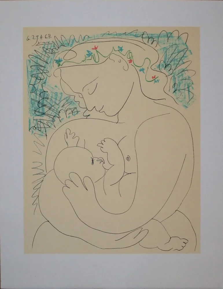 石版画 Picasso - Maternité