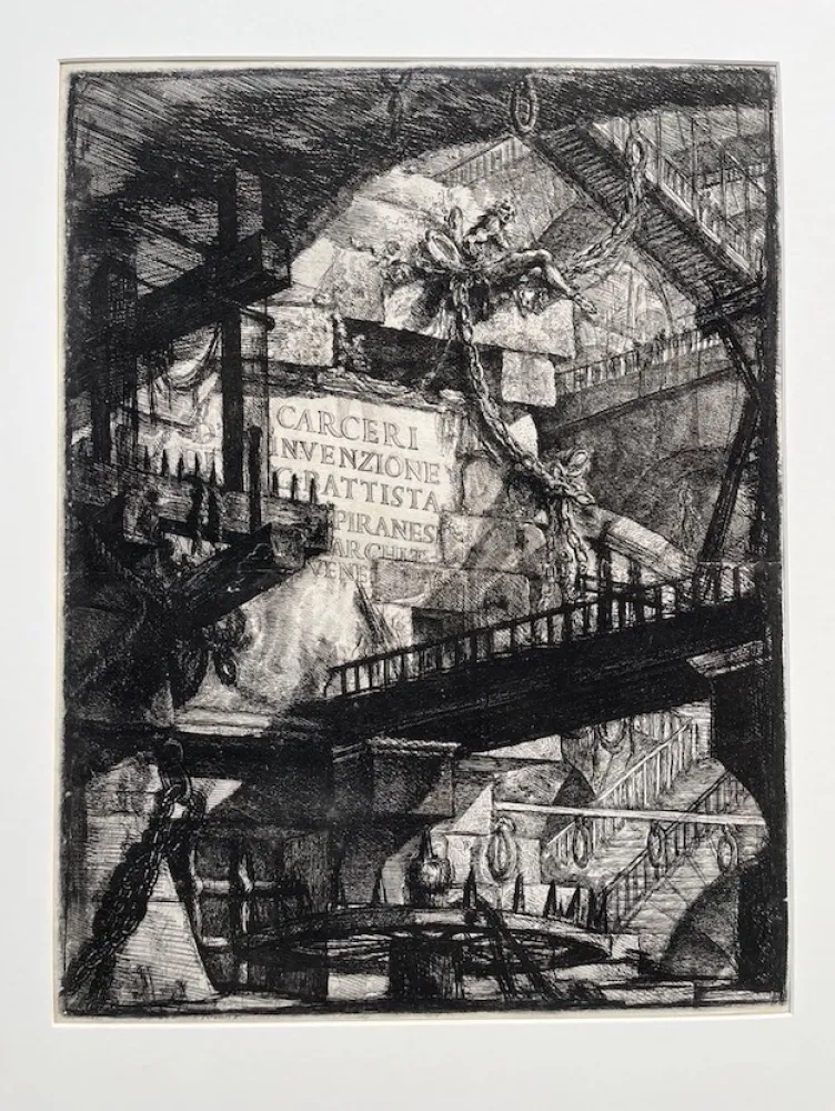 蚀刻版画 Piranesi - Carceri d'invenzione frontispicio