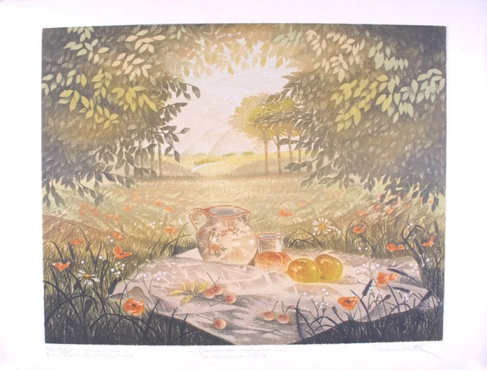 干刻版画 Pirotte - Domaine des Murmures - Le déjeuner sur l'herbe