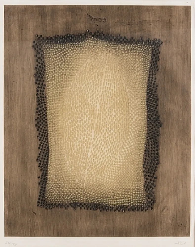 蚀刻版画 Piza - Jaune Lunaire