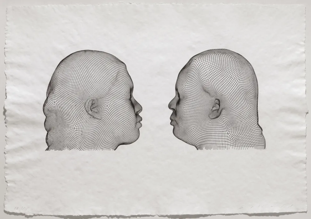 版画 Plensa - Nuria & Irma (noir)