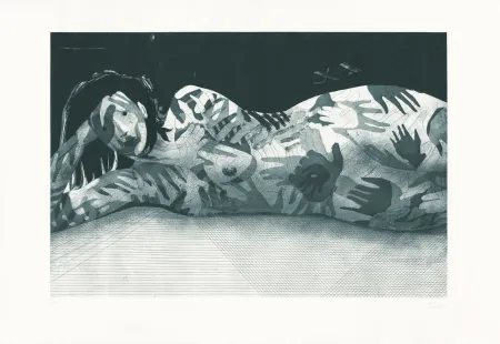 版画 Prudhomme - Sans Titre (Mains positives, Mains négatives)