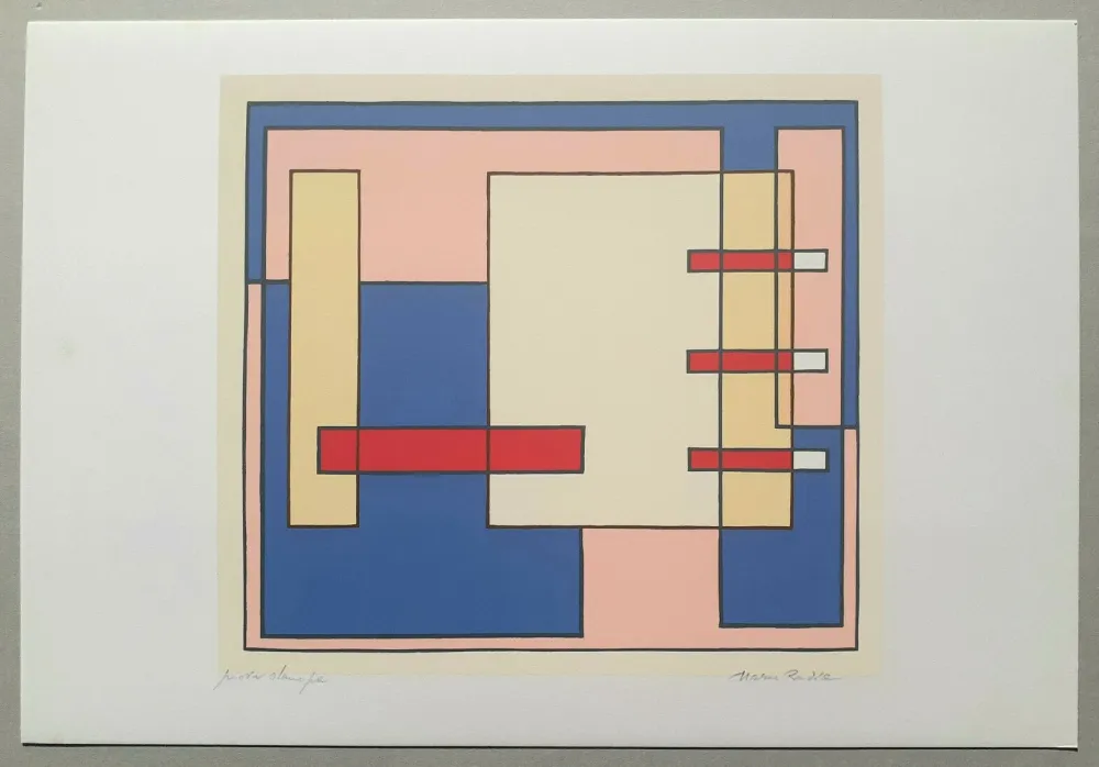 丝网印刷 Radice - Composizione Tav. 6