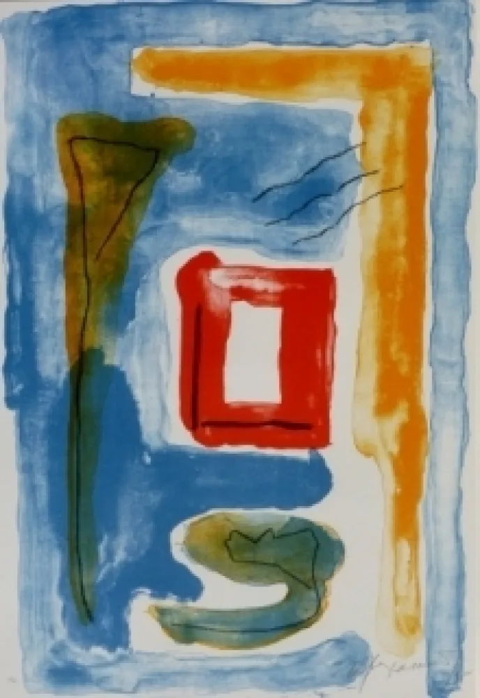 石版画 Ràfols Casamada - Composition 17