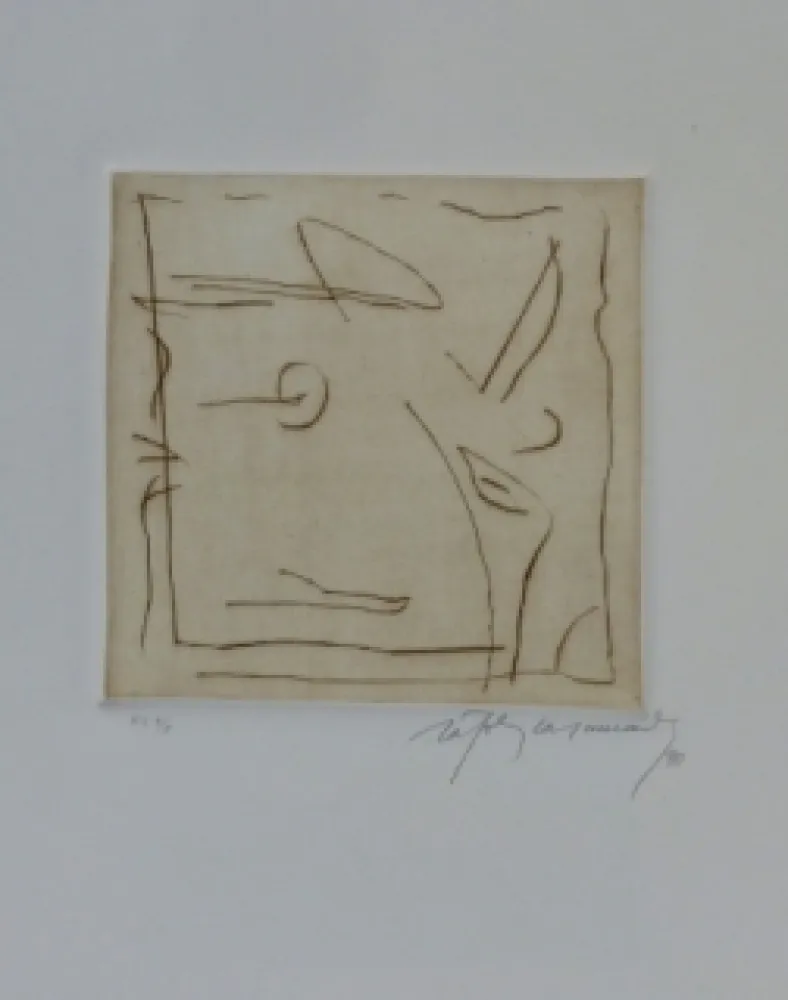 干刻版画 Ràfols Casamada - Composition 28