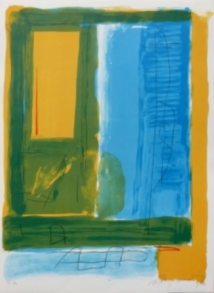 石版画 Ràfols Casamada - Composition 48