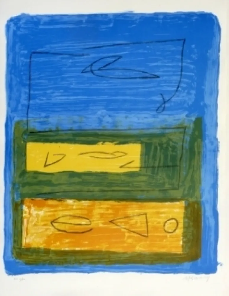石版画 Ràfols Casamada - Composition 56