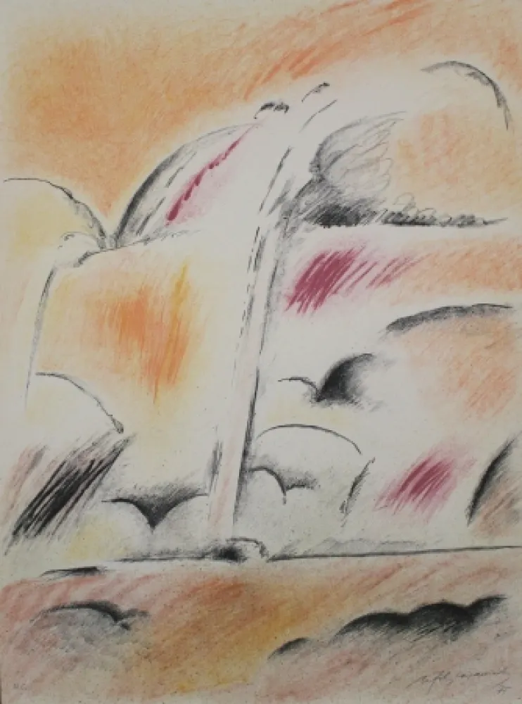 石版画 Ràfols Casamada - RC-10