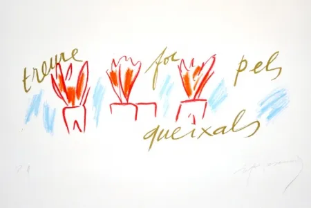 油毡版画 Ràfols Casamada - Treure Foc Pels Queixals