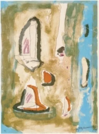 石版画 Ràfols Casamada - Xipre-5V