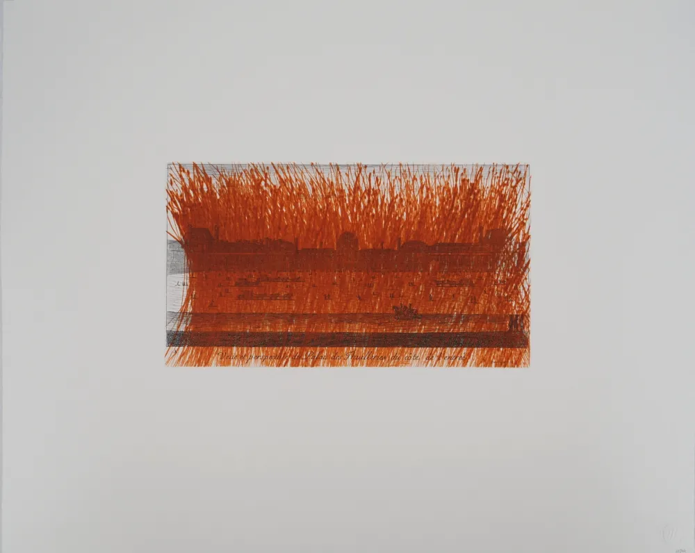 版画 Rainer - Paris, Louvre et Jardin des Tuileries