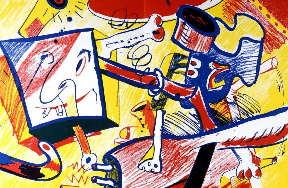 石版画 Rancillac - Composition, 1964