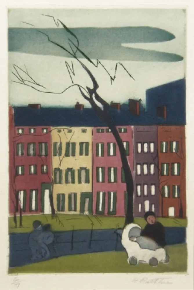 版画 Rathbone - Washington Square, NY