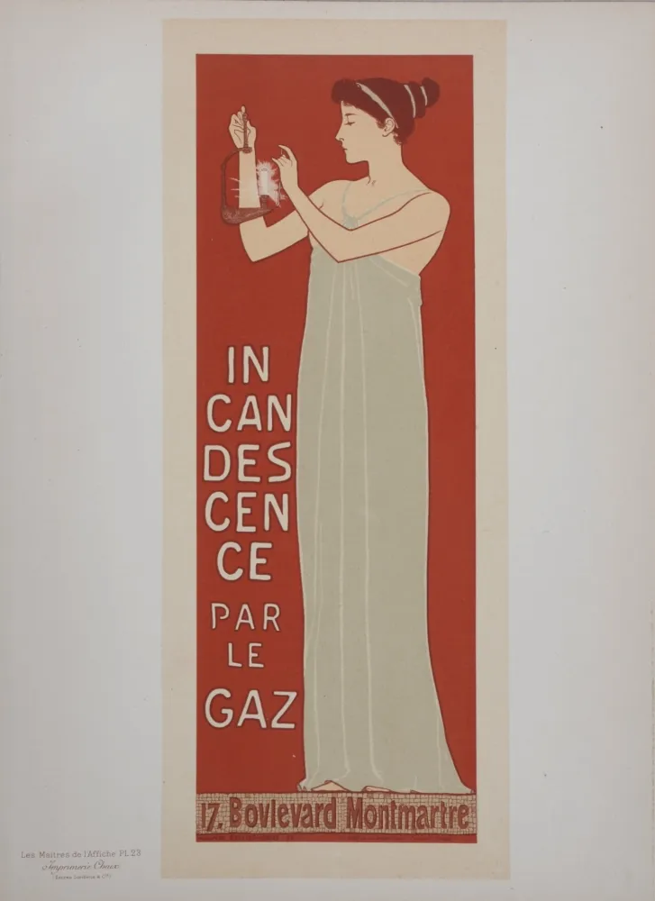 石版画 Realier-Dumas - L'Incandescence par le Gaz, Les Maitres de L’Affiche