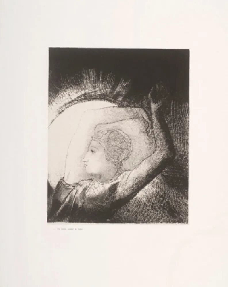 石版画 Redon - Apocalypse de Saint-Jean