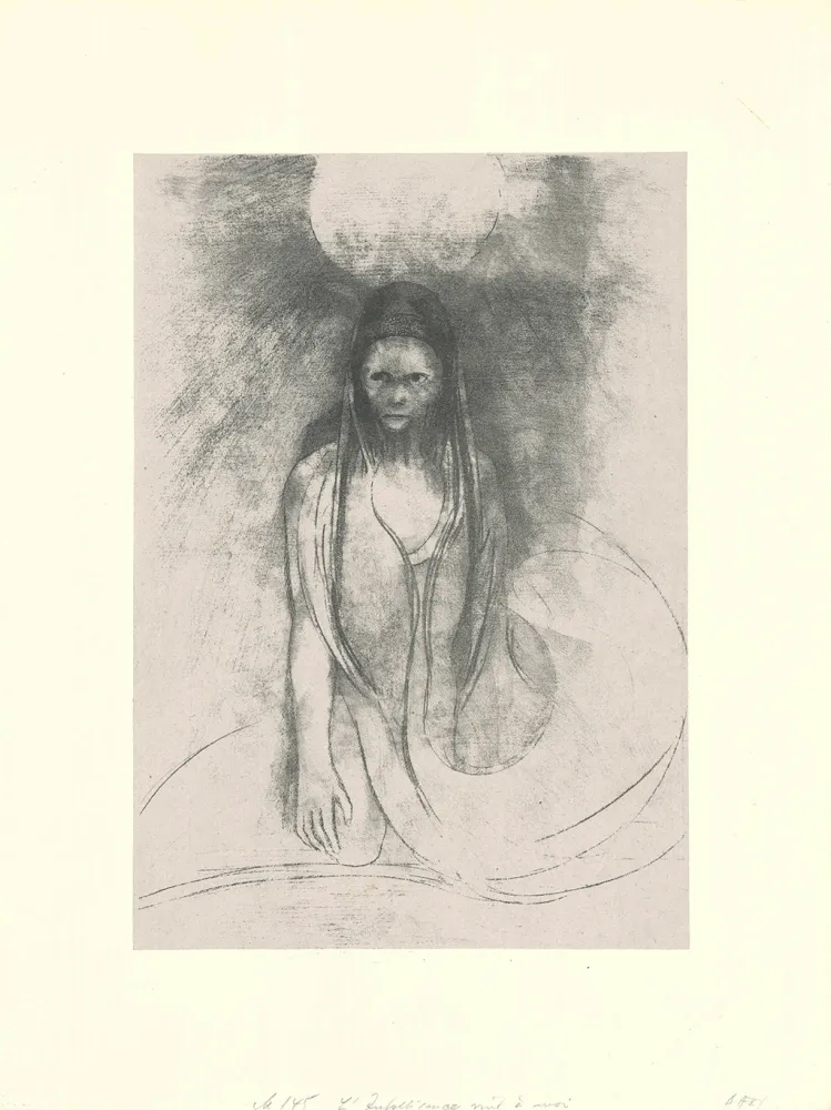 石版画 Redon - L'intelligence fut à moi!  Je devins le Buddha