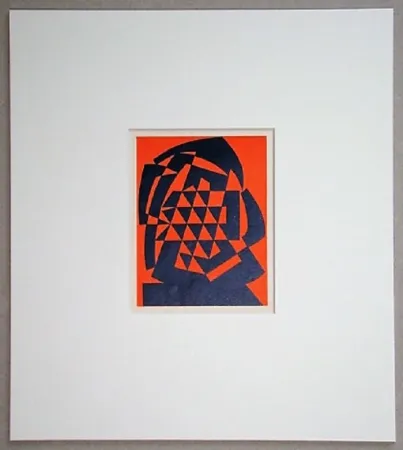 木刻 Reggiani - Composizione non figurativo