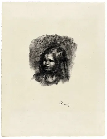 石版画 Renoir - Claude Renoir, Tourné à gauche